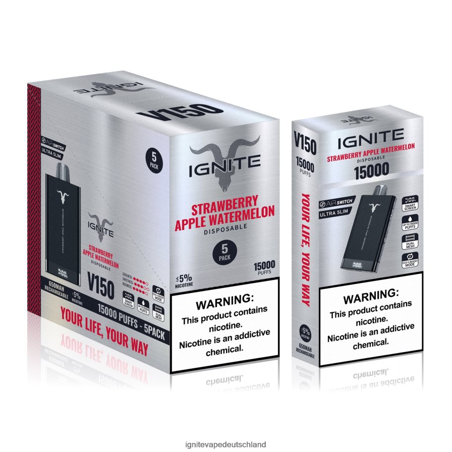IGNITE V150 Vape Pen 5er-Pack Beerenexplosion Z6R8010 Ignite Vape Flavours