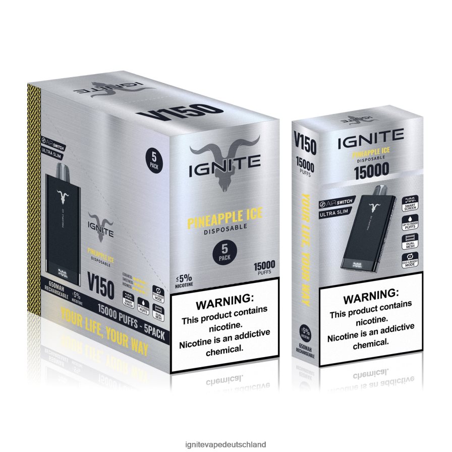IGNITE V150 Vape Pen 5er-Pack Beerenexplosion Z6R8010 Ignite Vape Flavours