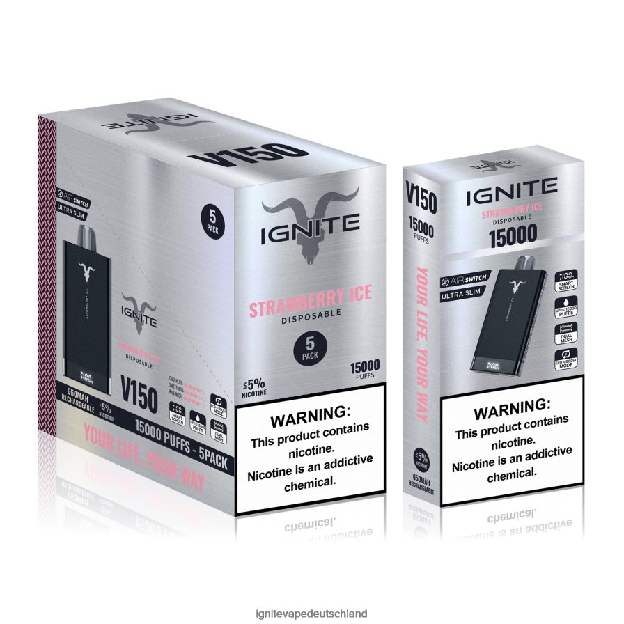 IGNITE V150 Vape Pen 5er-Pack Beerenexplosion Z6R8010 Ignite Vape Flavours