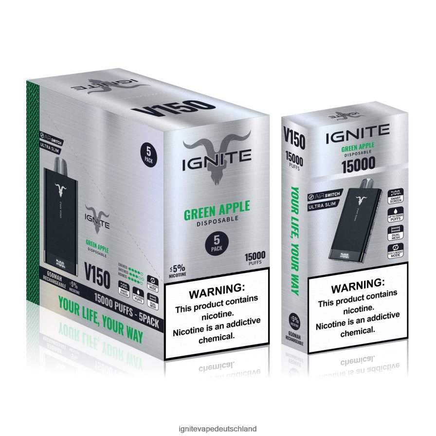 IGNITE V150 Vape Pen 5er-Pack Beerenexplosion Z6R8010 Ignite Vape Flavours