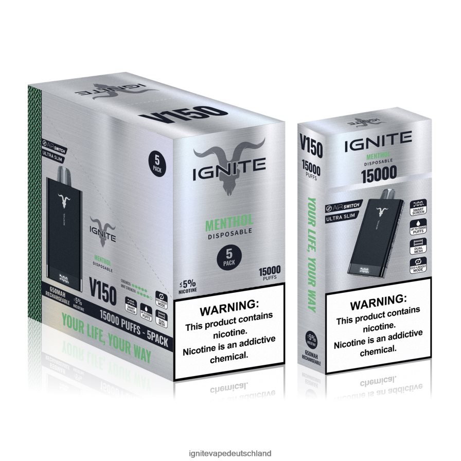 IGNITE V150 Vape Pen 5er-Pack Beerenexplosion Z6R8010 Ignite Vape Flavours
