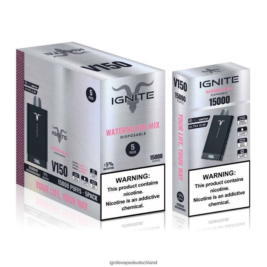 IGNITE V150 Vape Pen 5er-Pack Beerenexplosion Z6R8010 Ignite Vape Flavours