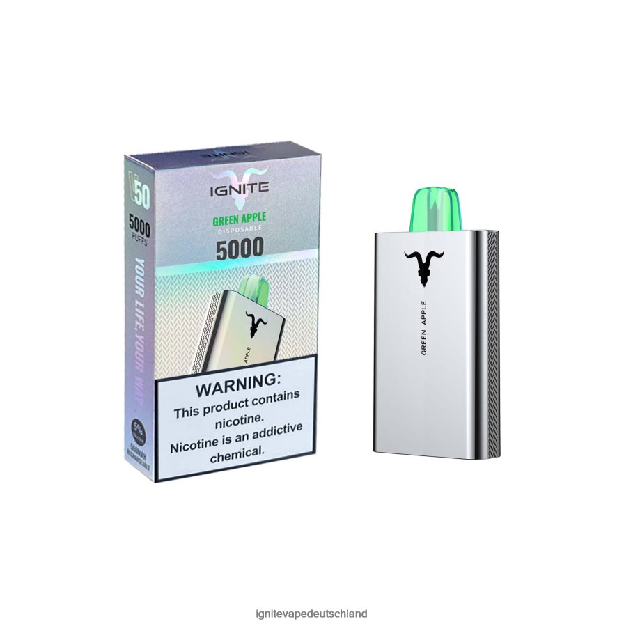 IGNITE V50 Vape-Stift grüner Apfel Z6R80157 Ignite Vape Price