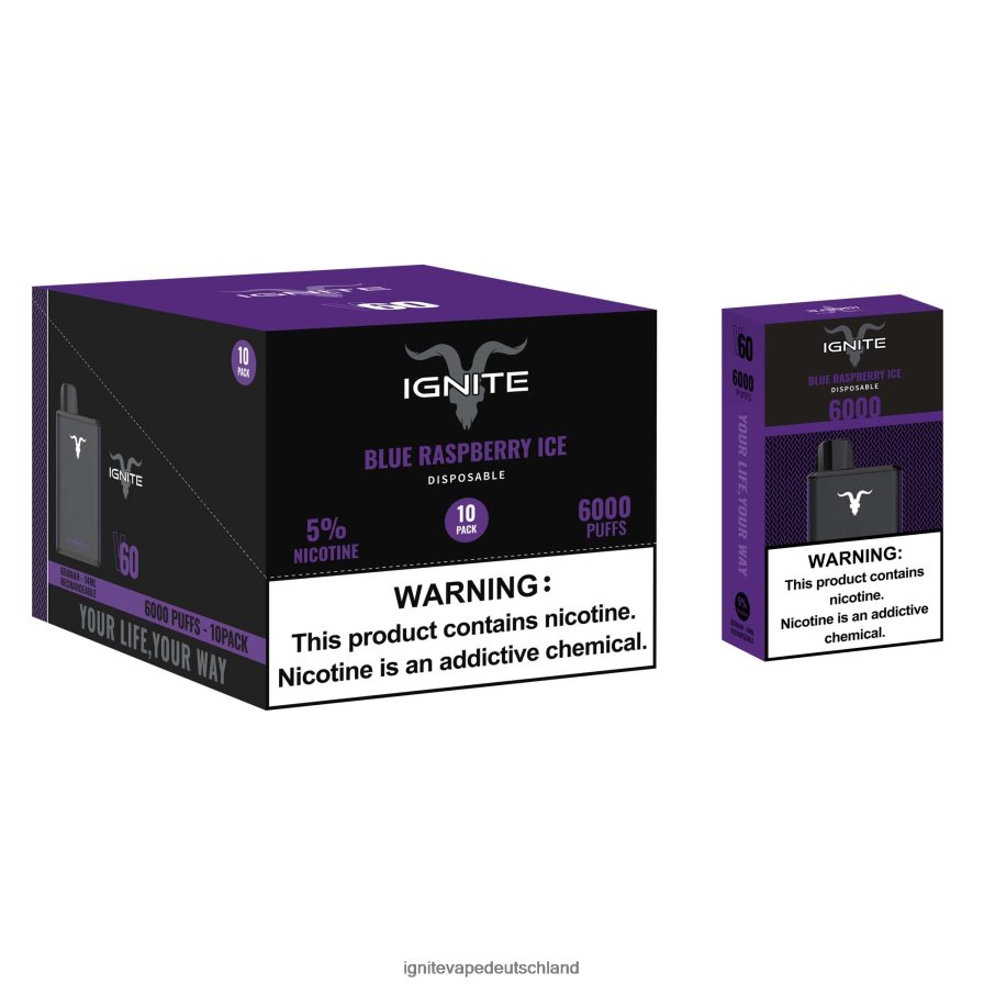 IGNITE V60 Vape Pen 10er-Pack Mango-Pfirsich Z6R8021 Ignite Vape Deutschland