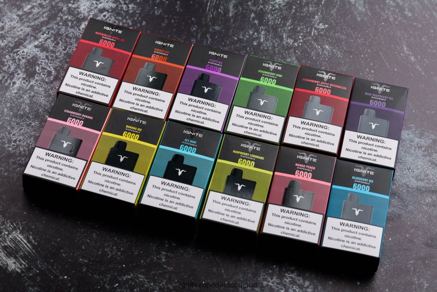 IGNITE V60 Vape Pen 10er-Pack eisige Minze Z6R8020 Ignite Vape Flavours