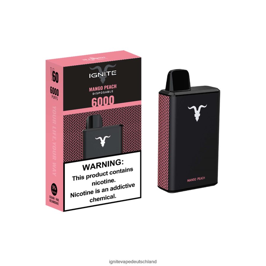 IGNITE V60 Vape-Stift Erdbeere Banane Z6R8038 Ignite Vape Puffs