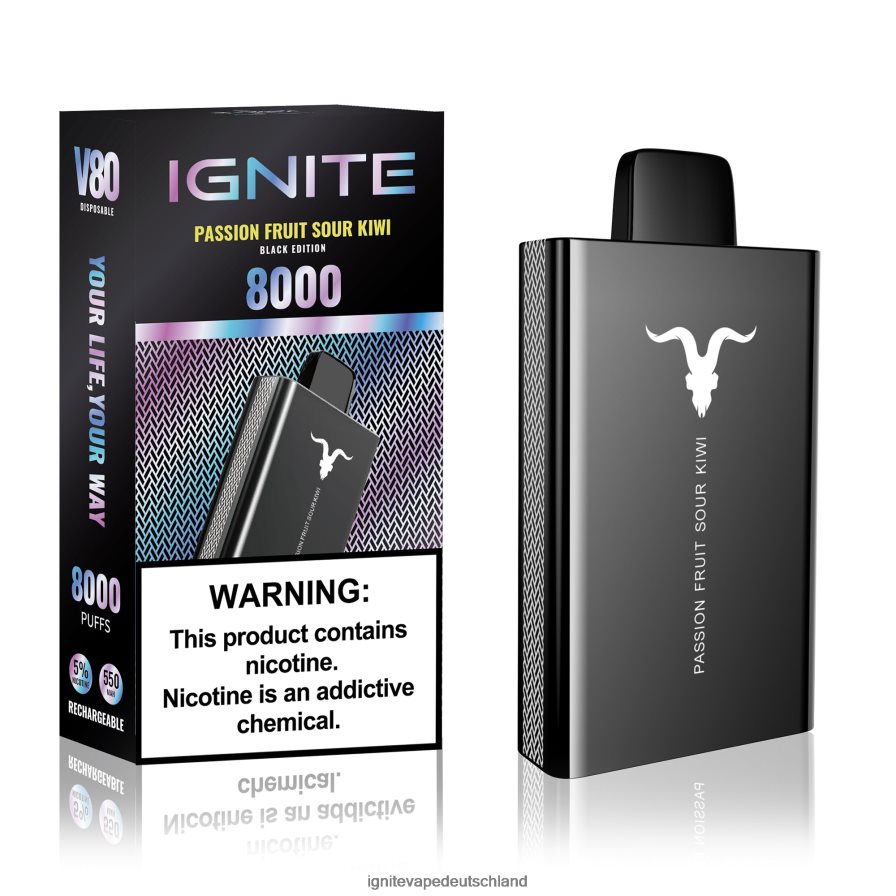IGNITE V80 Vape-Stift Menthol Z6R8048 Ignite Vape Puffs