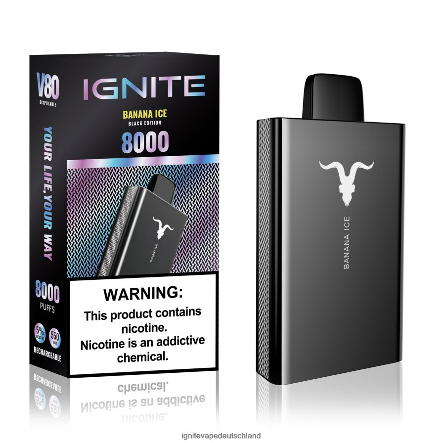 IGNITE V80 Vape-Stift Menthol Z6R8048 Ignite Vape Puffs