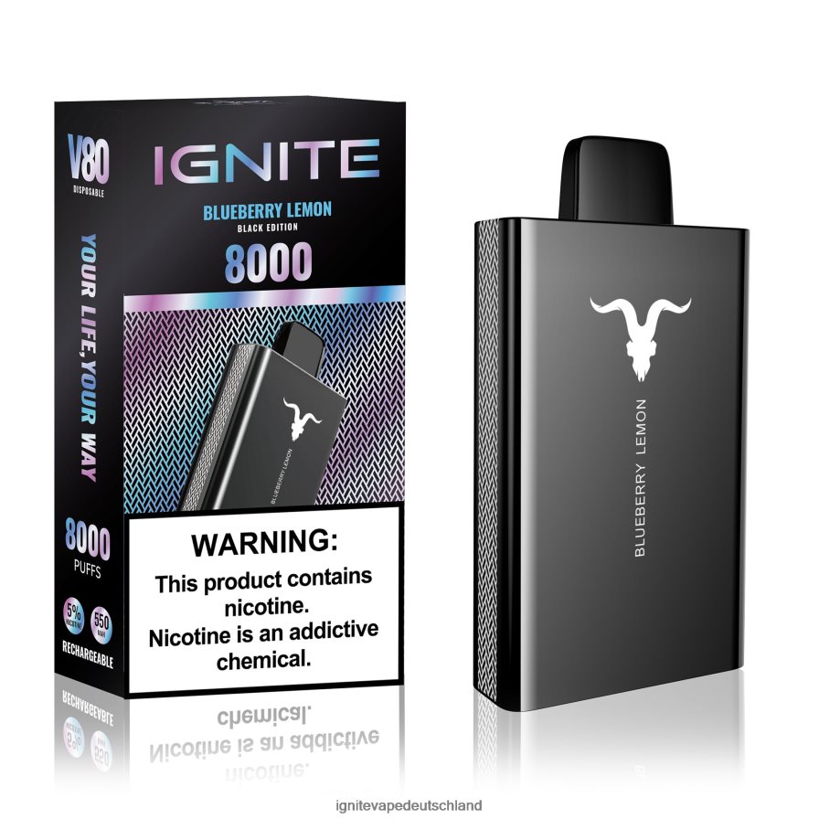 IGNITE V80 Vape-Stift Menthol Z6R8048 Ignite Vape Puffs