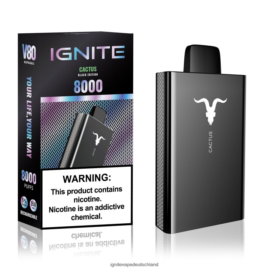 IGNITE V80 Vape-Stift Menthol Z6R8048 Ignite Vape Puffs