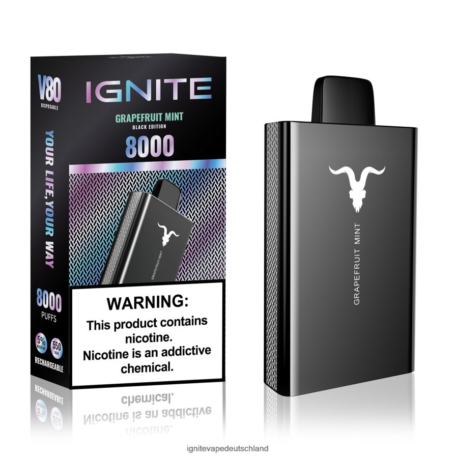 IGNITE V80 Vape-Stift Menthol Z6R8048 Ignite Vape Puffs